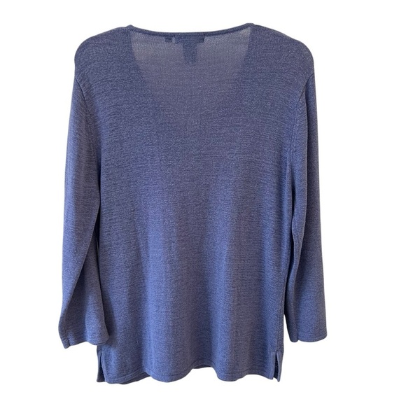 Nomadic Traders Purple V-Neck Women's Sweater - Picture 2 of 8